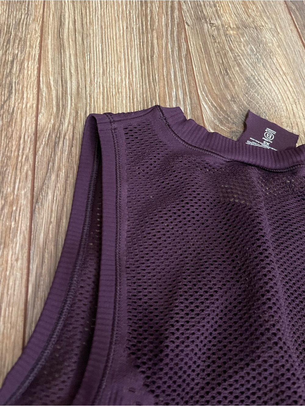Athleta Deep Plum Ribbed Performance Tank - Picture 6 of 6
